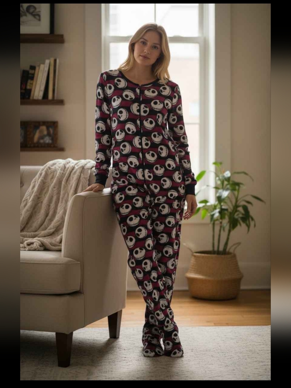 🎃The Nightmare Before Christmas Jack Skellington Onesie Pajamas